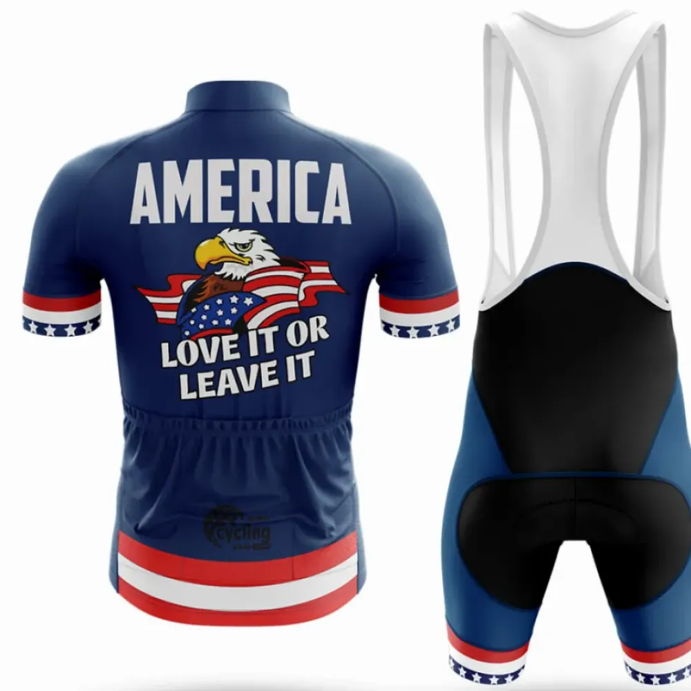 Cycling Kit America Navy/Red/White