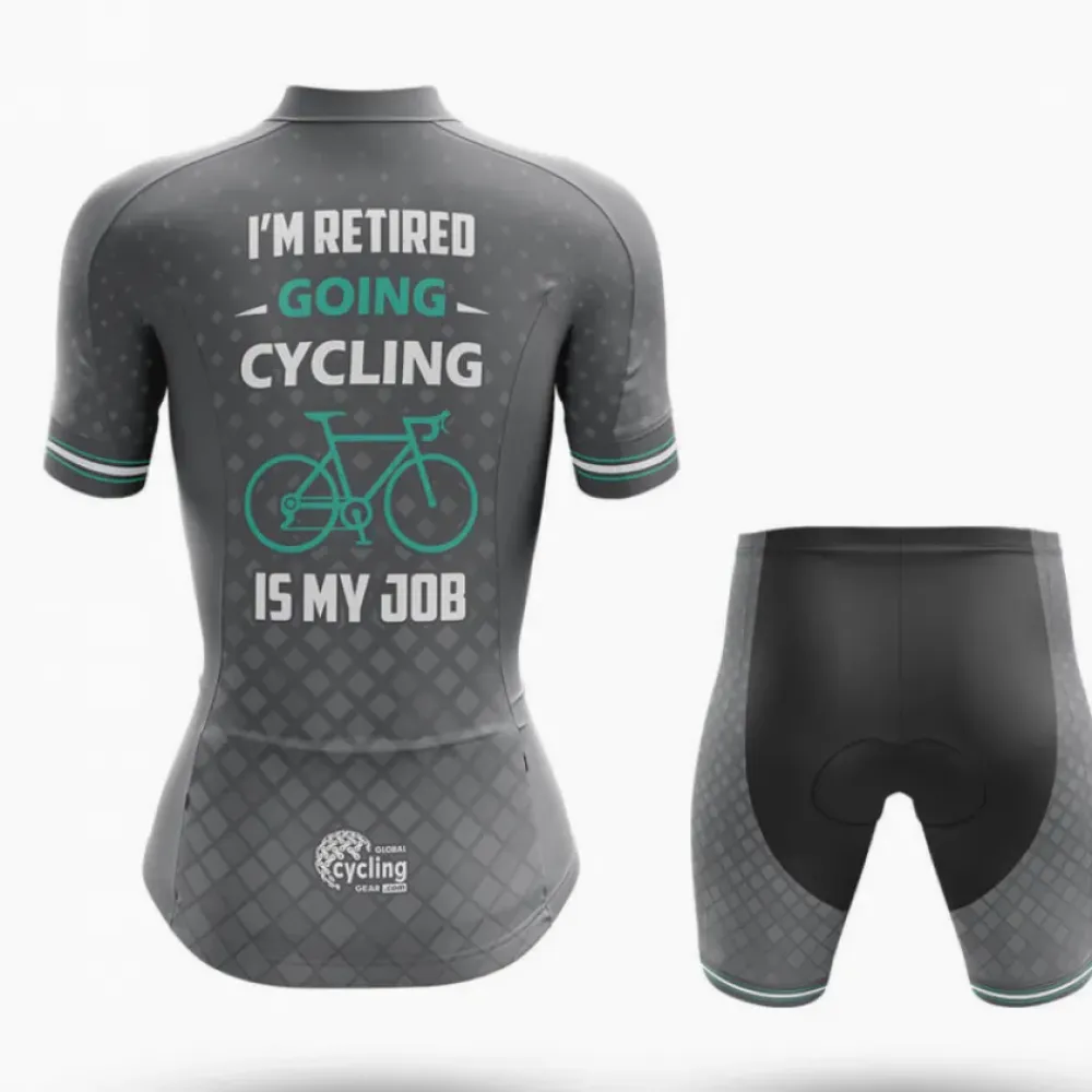 Cycling Is My Job V4 Retired Gray/Teal/Black
