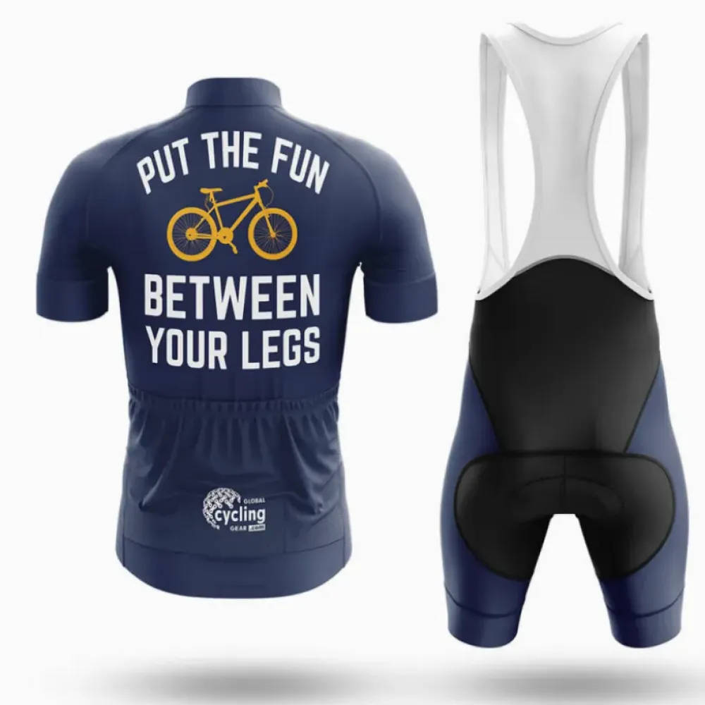 Fun Cycling Jersey Navy/Orange/White