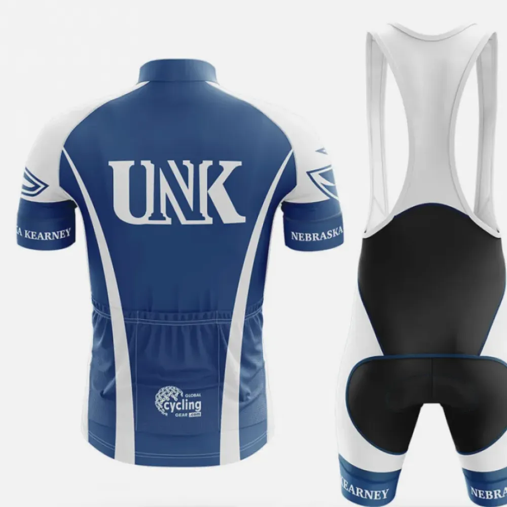 Nebraska Cycling Bibs Comfortable White/Blue/Black