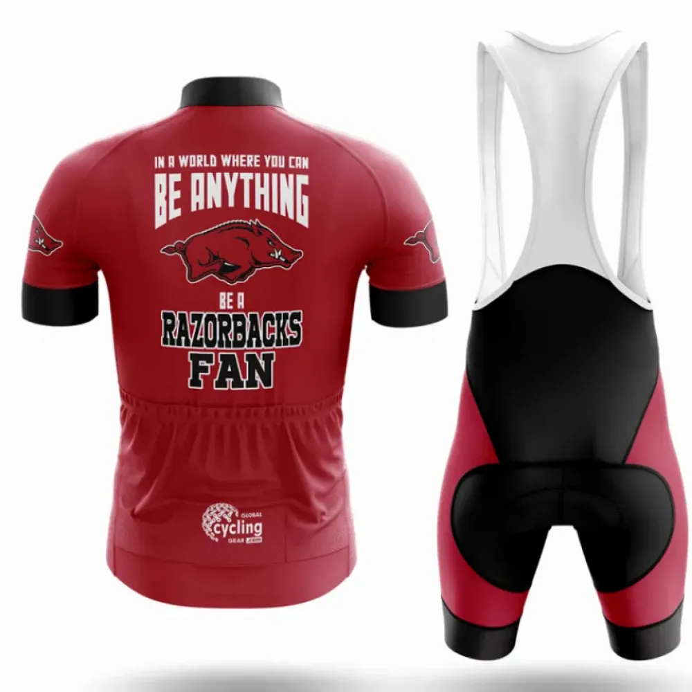 Razorbacks Fan Cycling Kit Full Set Red/Black/White