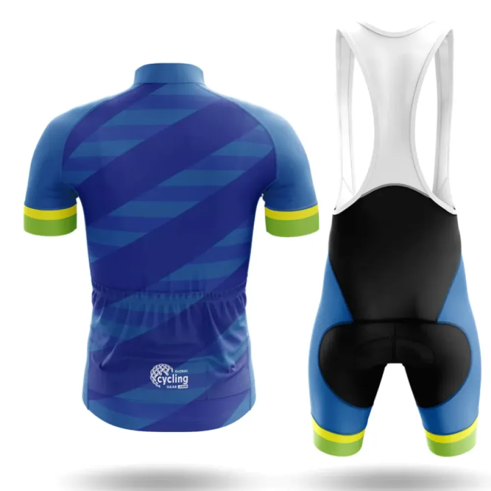 MPG Cycling Bibs Breathable Blue/Black/Yellow