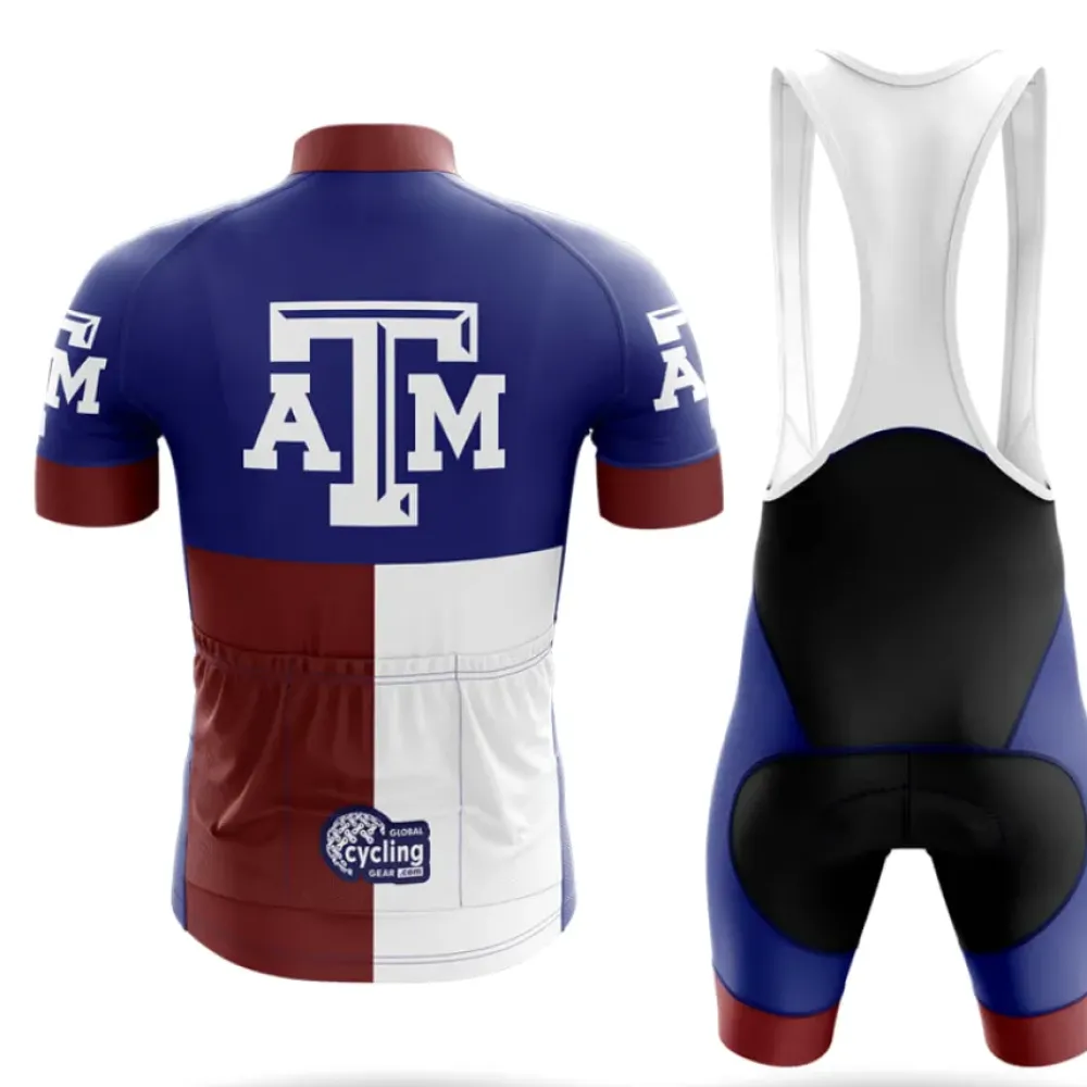 Texas A&M TX Cycling Jersey Navy/White/Burgundy