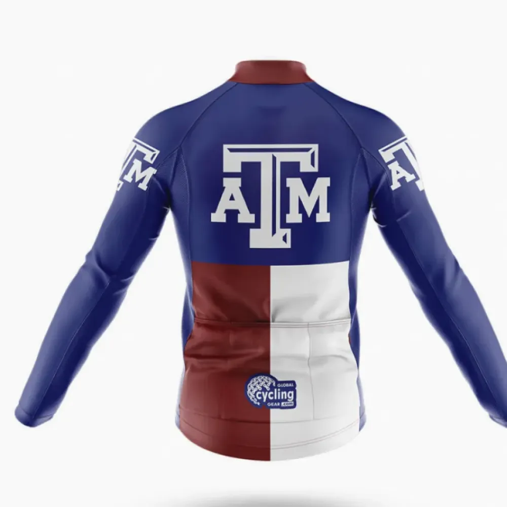Texas A&M TX Cycling Jersey Navy/White/Burgundy