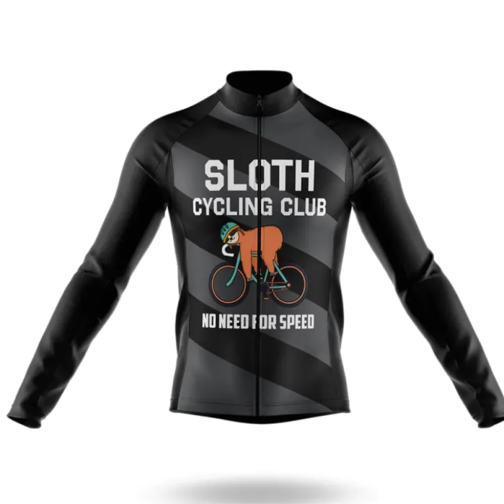 Sloth Cycling Club No Need for Speed Black/Orange/Grey