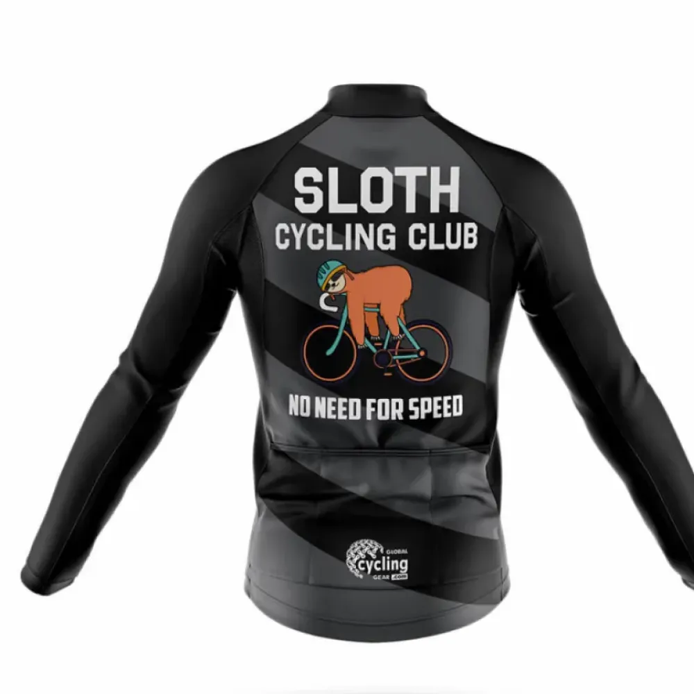 Sloth Cycling Club No Need for Speed Black/Orange/Grey