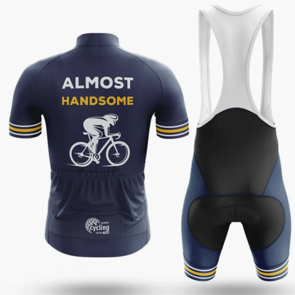 Almost Handsome Cycling Bibs Comfortable Navy/White/Yellow