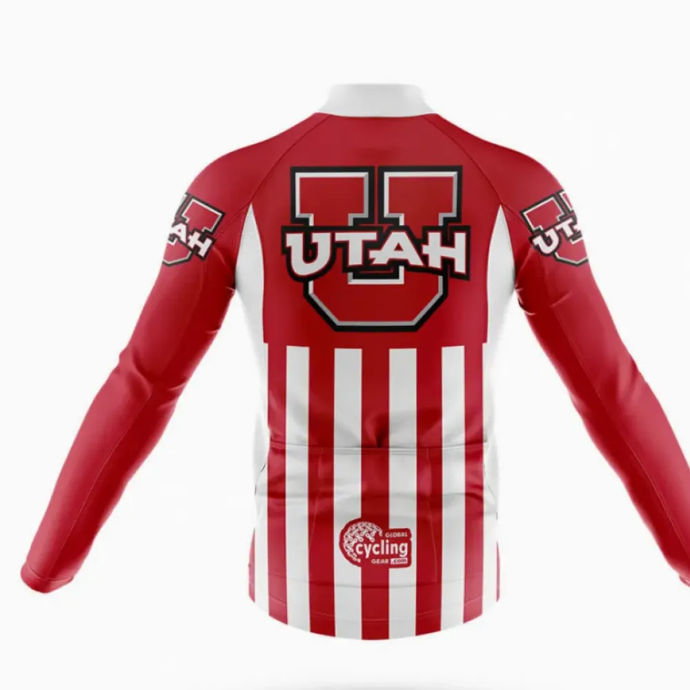 University of Utah Cycling Bibs USA Red/Black/White