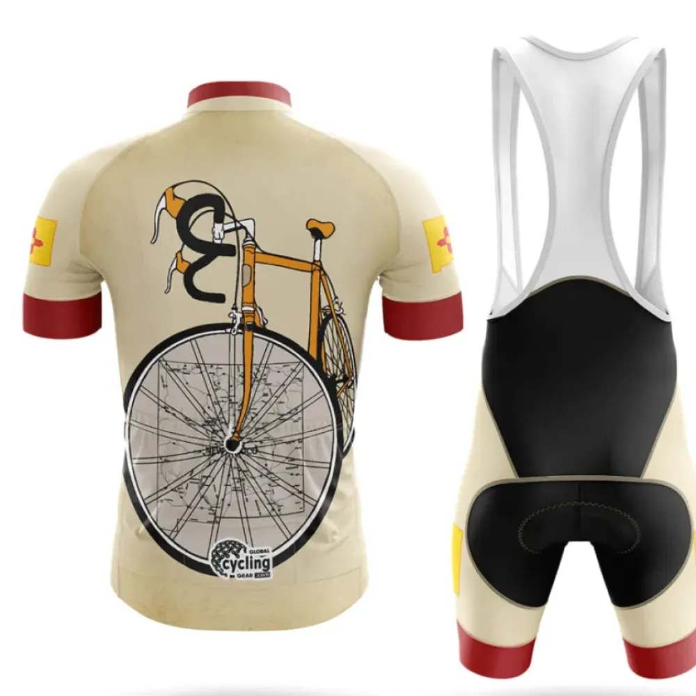 New Mexico Riding Club Cycling Kit Vintage Style Cream/Red/Yellow
