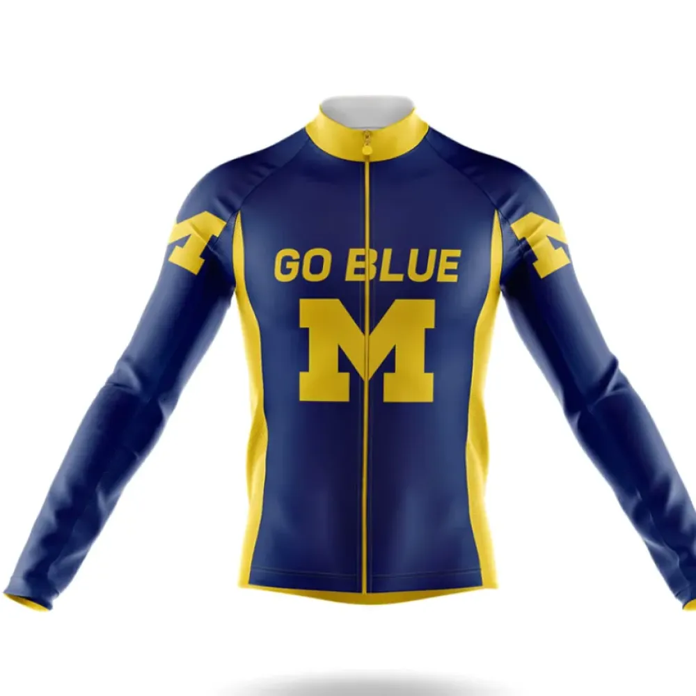 Michigan Go Blue Navy/Yellow/Long Sleeve