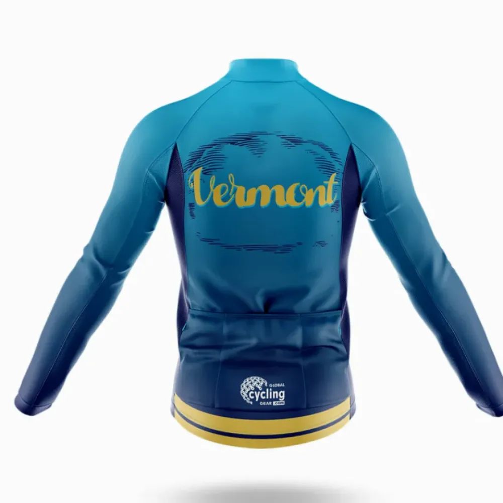 Vermont Symbol Cycling Jersey Blue/Yellow/Grey