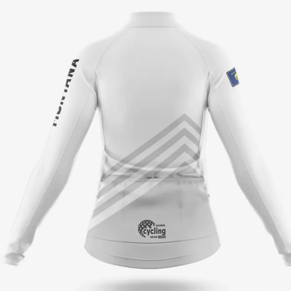 Montana S4 White Cycling Jersey Women Gray/White/Black