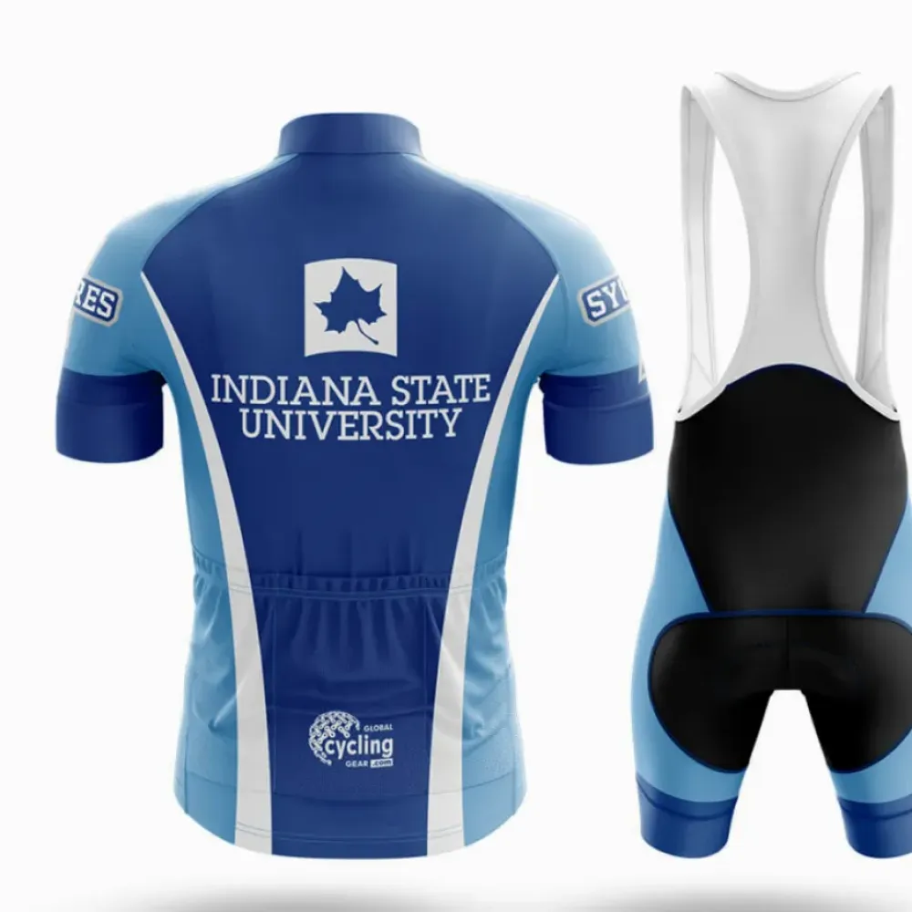 Indiana State University Cycling Jersey Blue/White/Grey