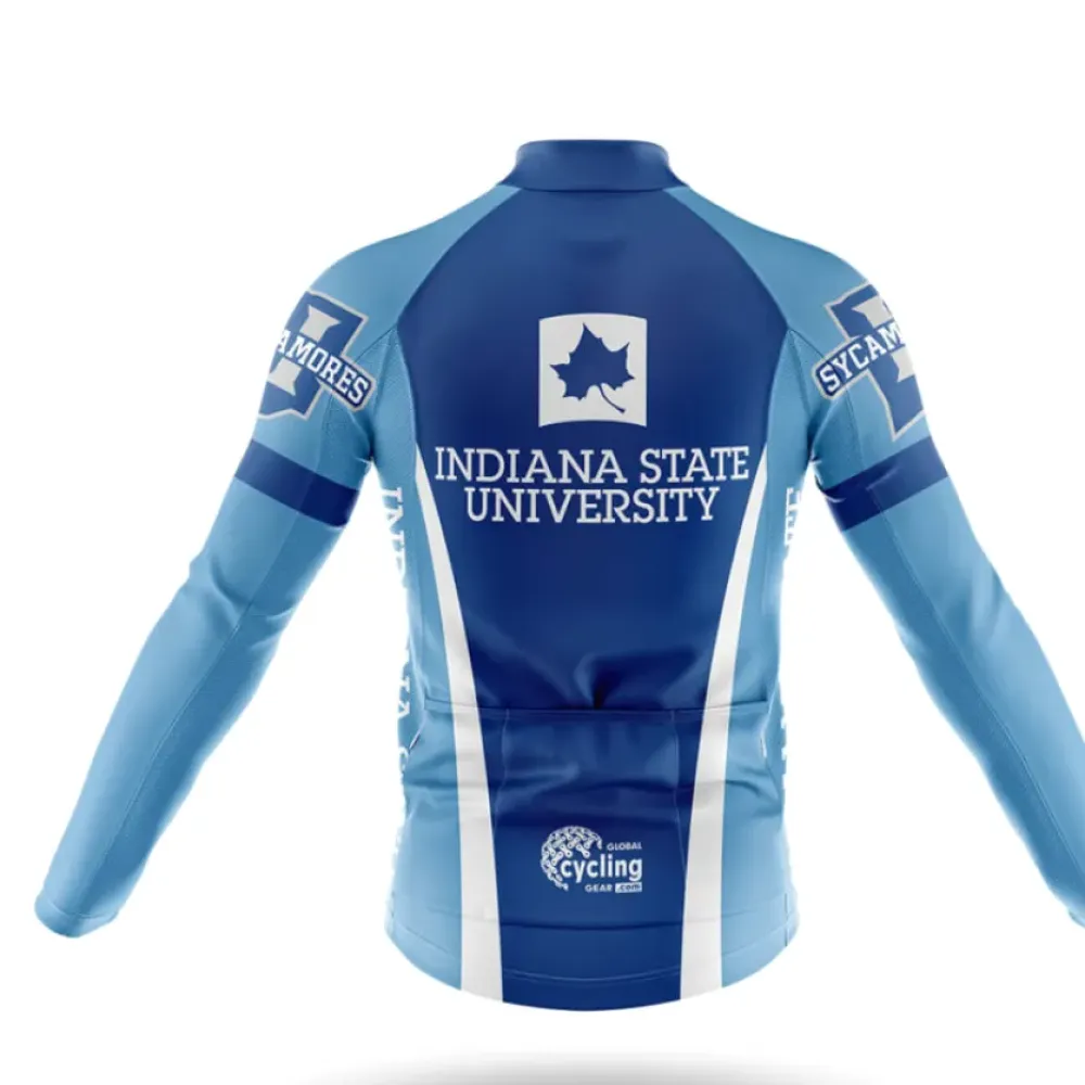 Indiana State University Cycling Jersey Blue/White/Grey