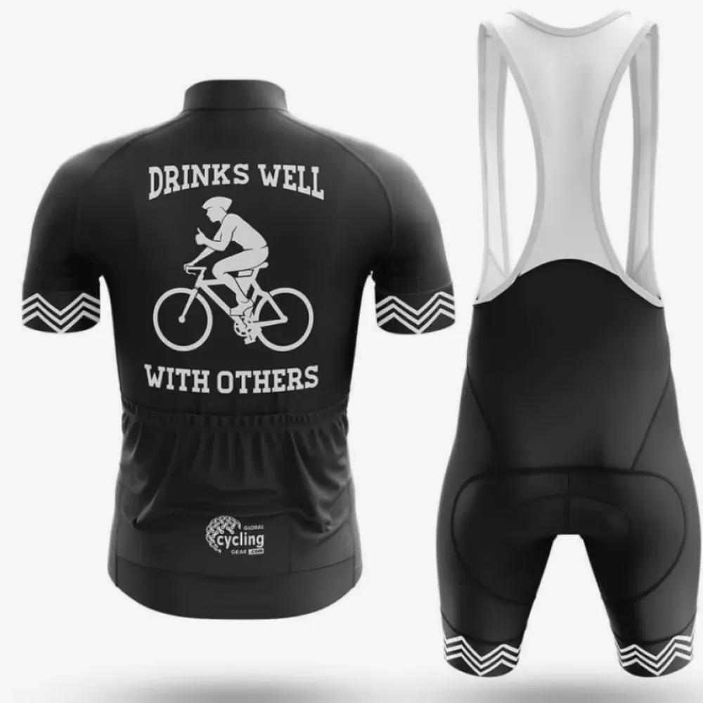 Cycling Bibs Comfortable Black/White/Grey