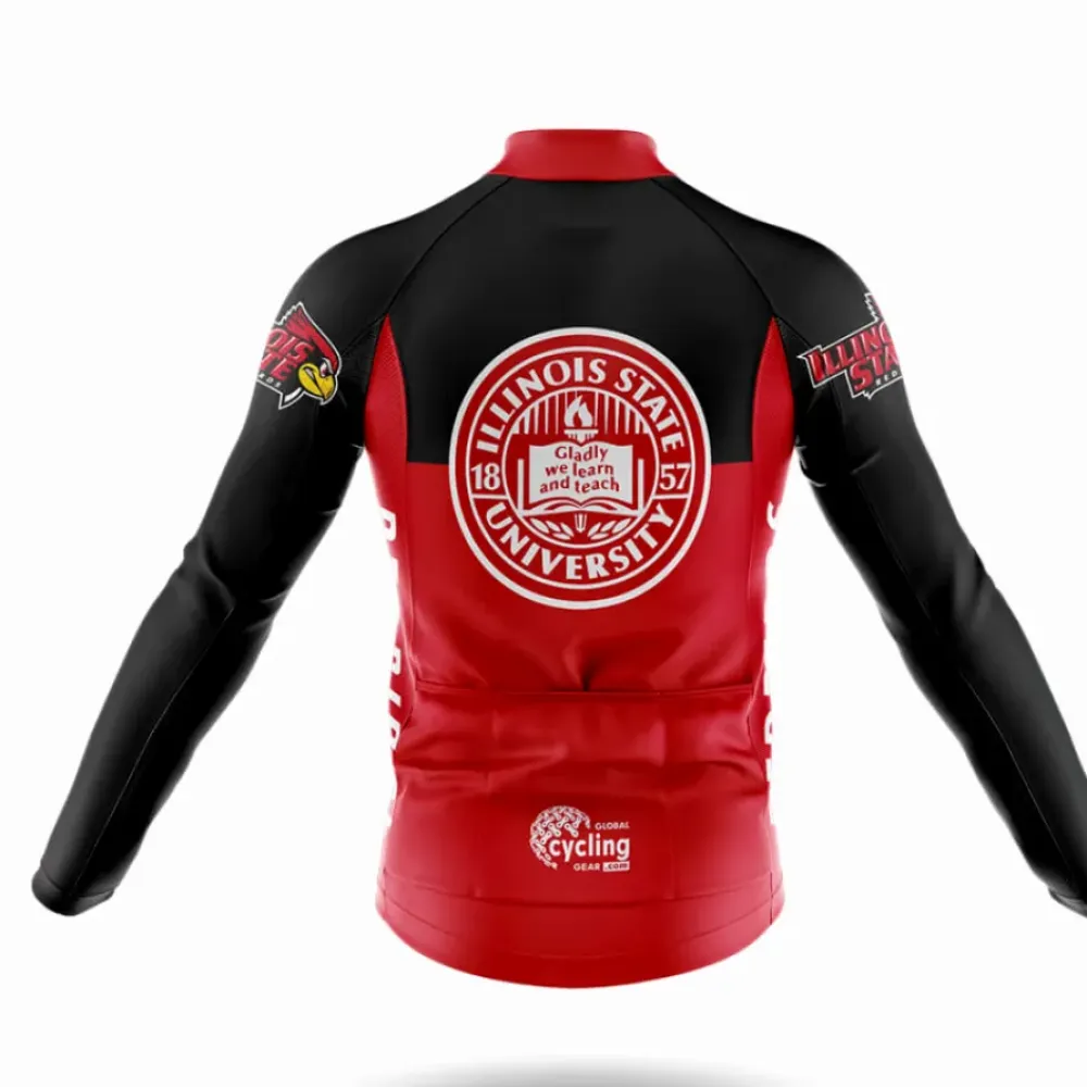 Illinois State University Cycling Jersey Red/Black/Grey