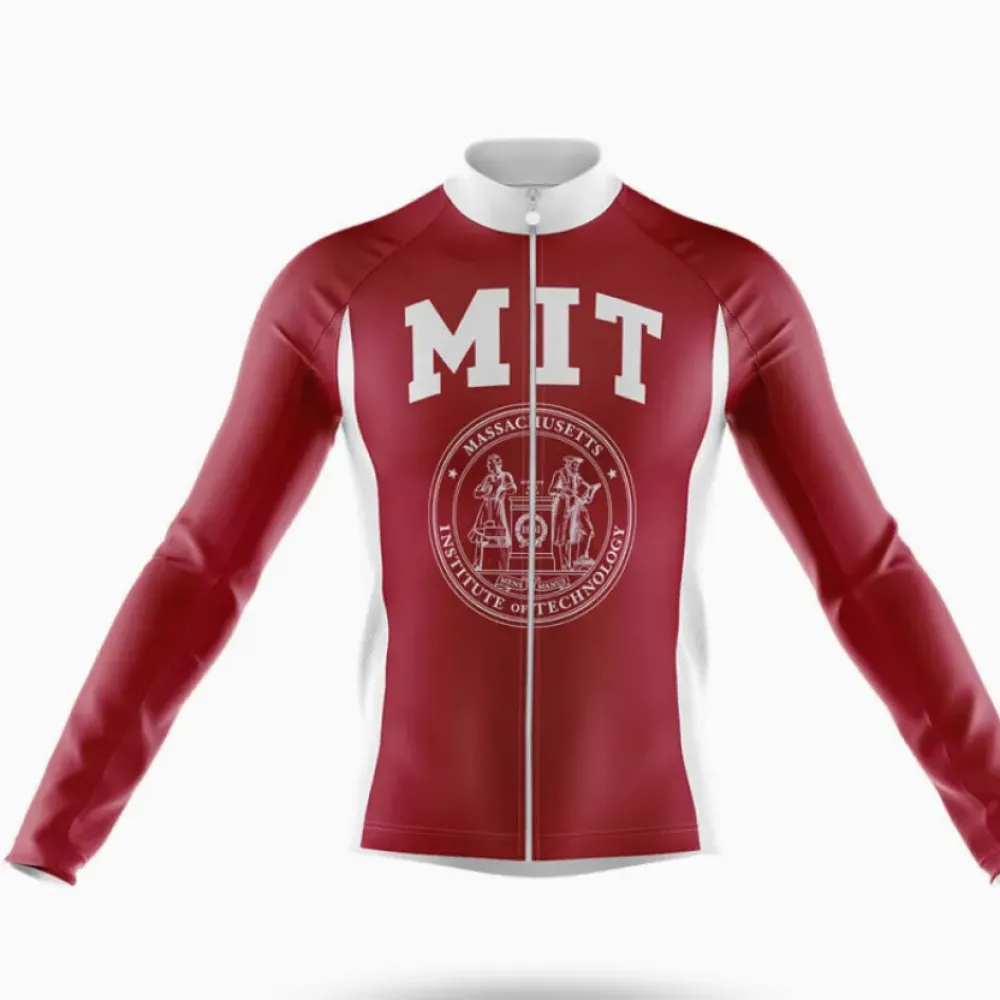 MIT Cycling Jersey Academic Maroon/White/Grey
