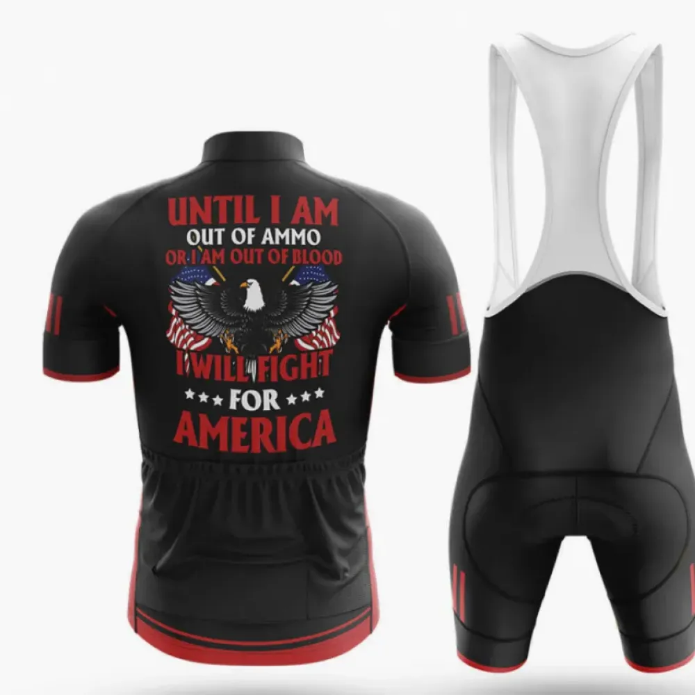 Cycling Bibs American Pride Black/Red/White