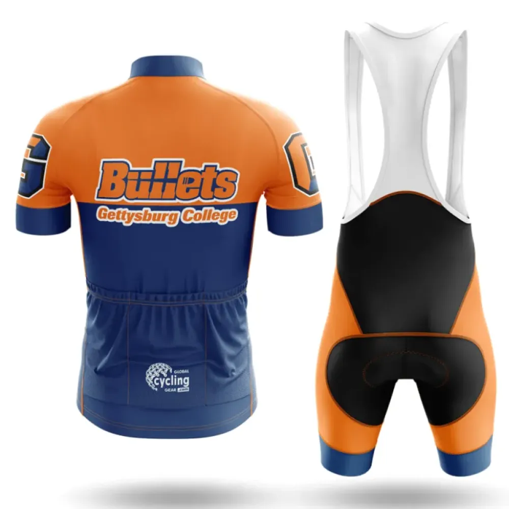 Gettysburg College Cycling Kit Full Set Ver.2 Bullets Orange/Navy/White