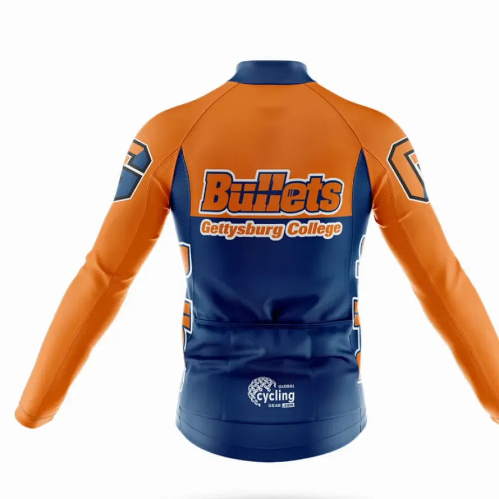 Gettysburg College Cycling Kit Full Set Ver.2 Bullets Orange/Navy/White