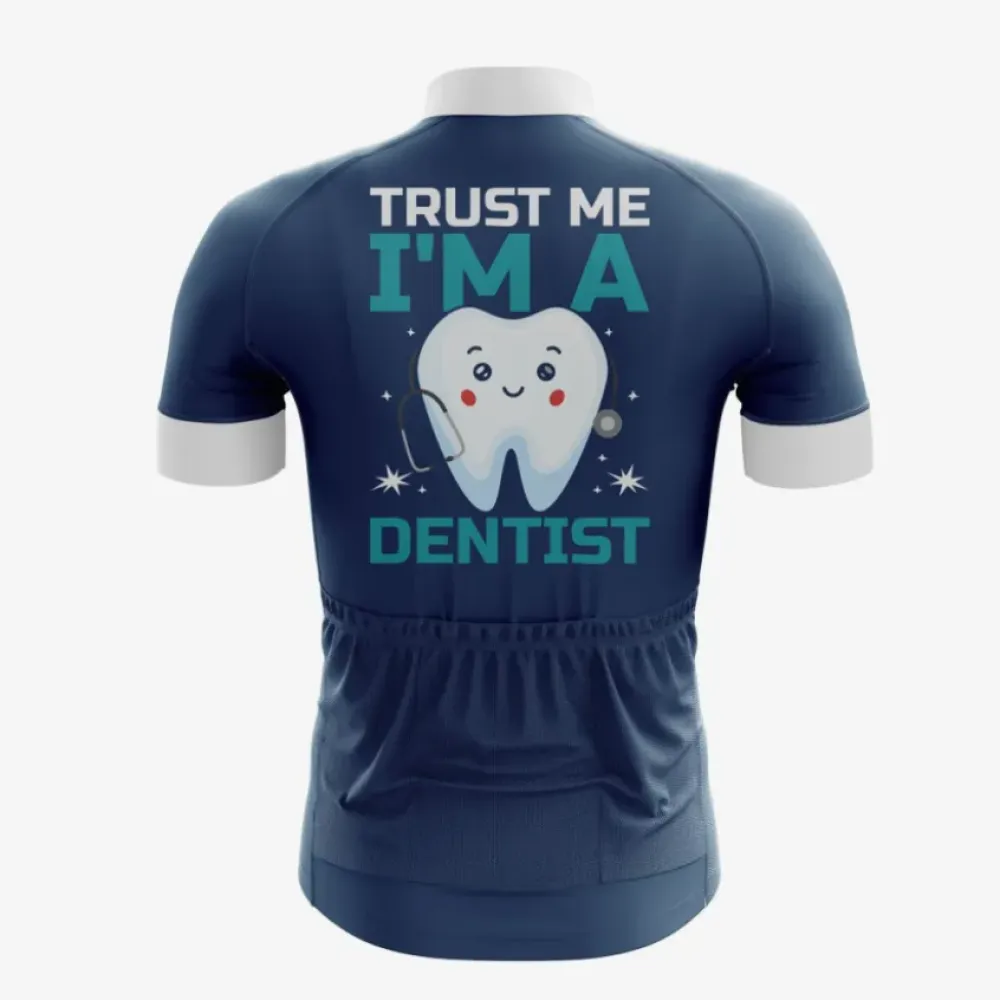 Dentist Jersey Trust Me Navy/White/Light Blue