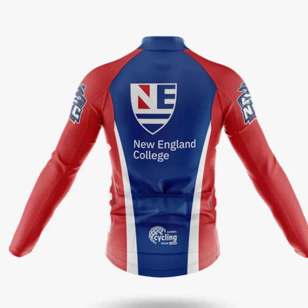 New England College Cycling Bibs Comfortable Red/Blue/White