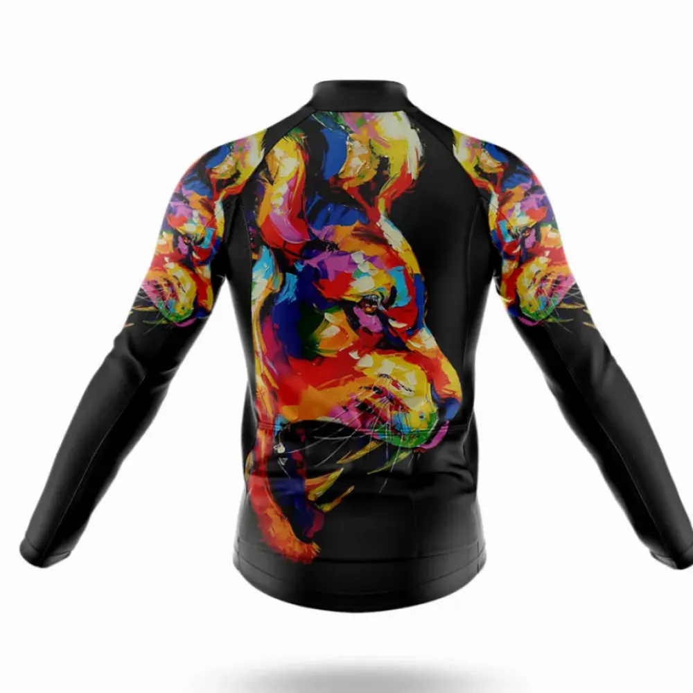 Cycling Kit Lion Abstract Black/Red/Yellow