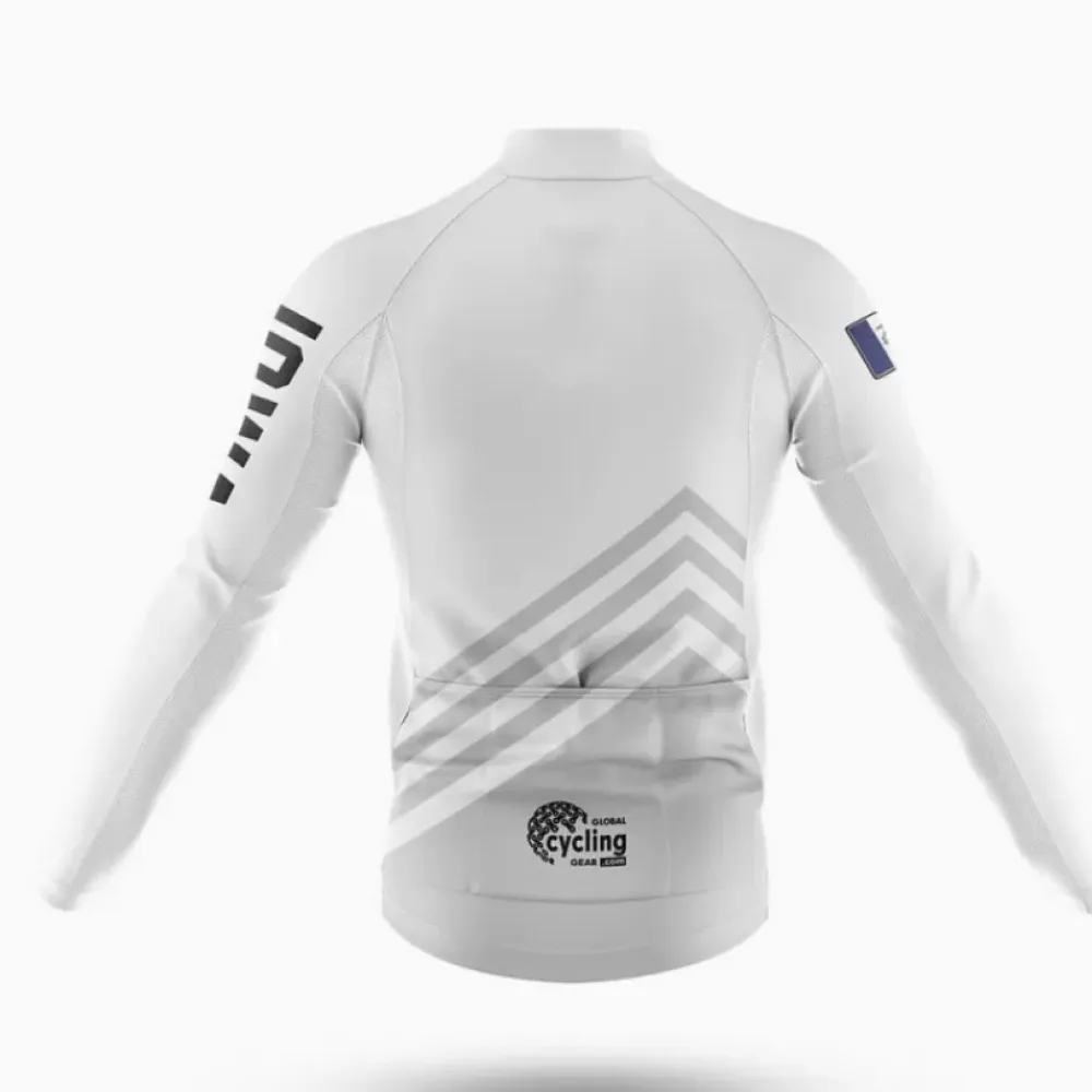 Iowa S4 Cycling Jersey Long Sleeve White/Grey/Red