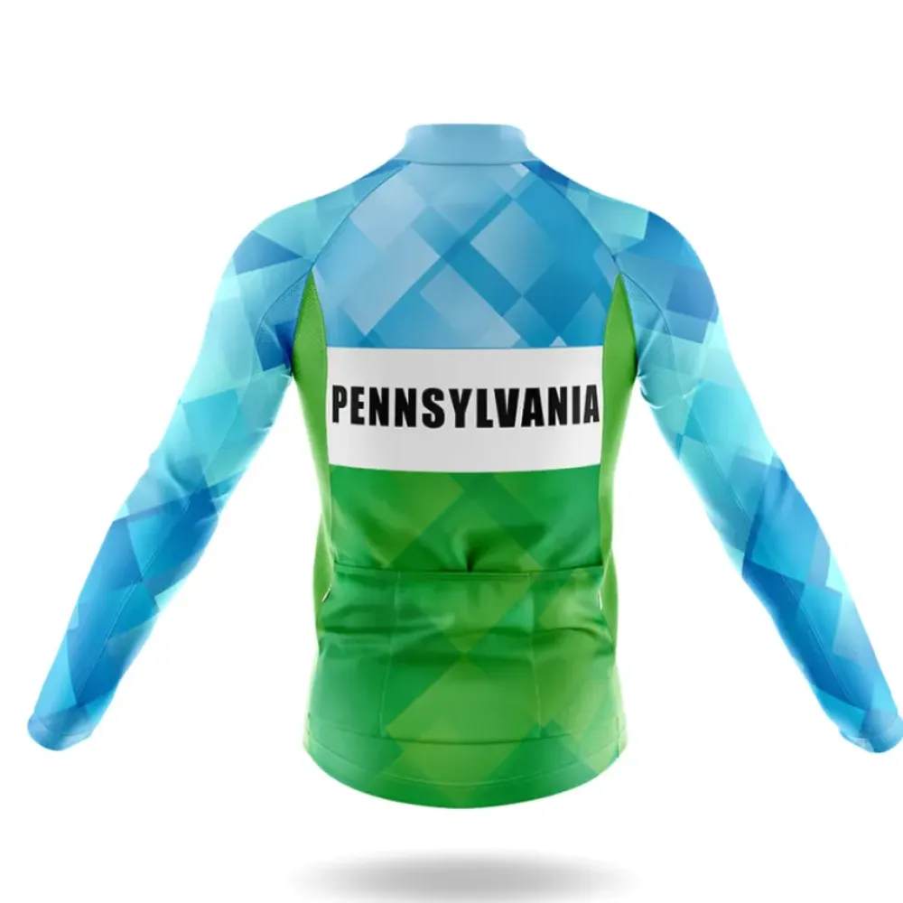 Pennsylvania S3 Cycling Jersey Blue/Green/White