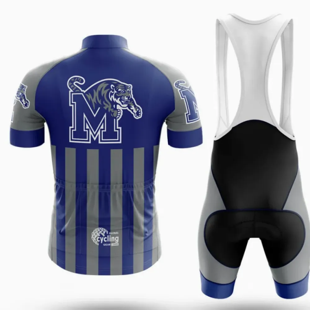 Memphis Cycling Bibs University Gray/Blue/White