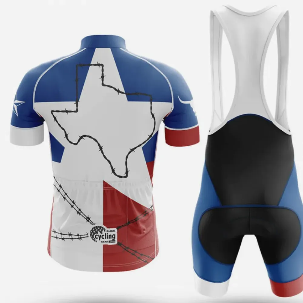 Texas Cycling Kit Barbed Wire Blue/Red/White