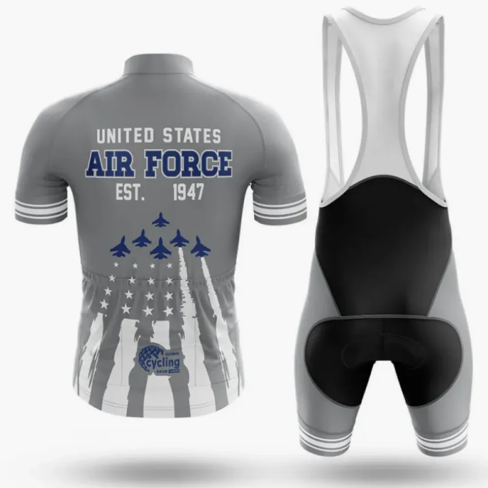 Cycling Bibs AF 1947 Breathable White/Black/Grey