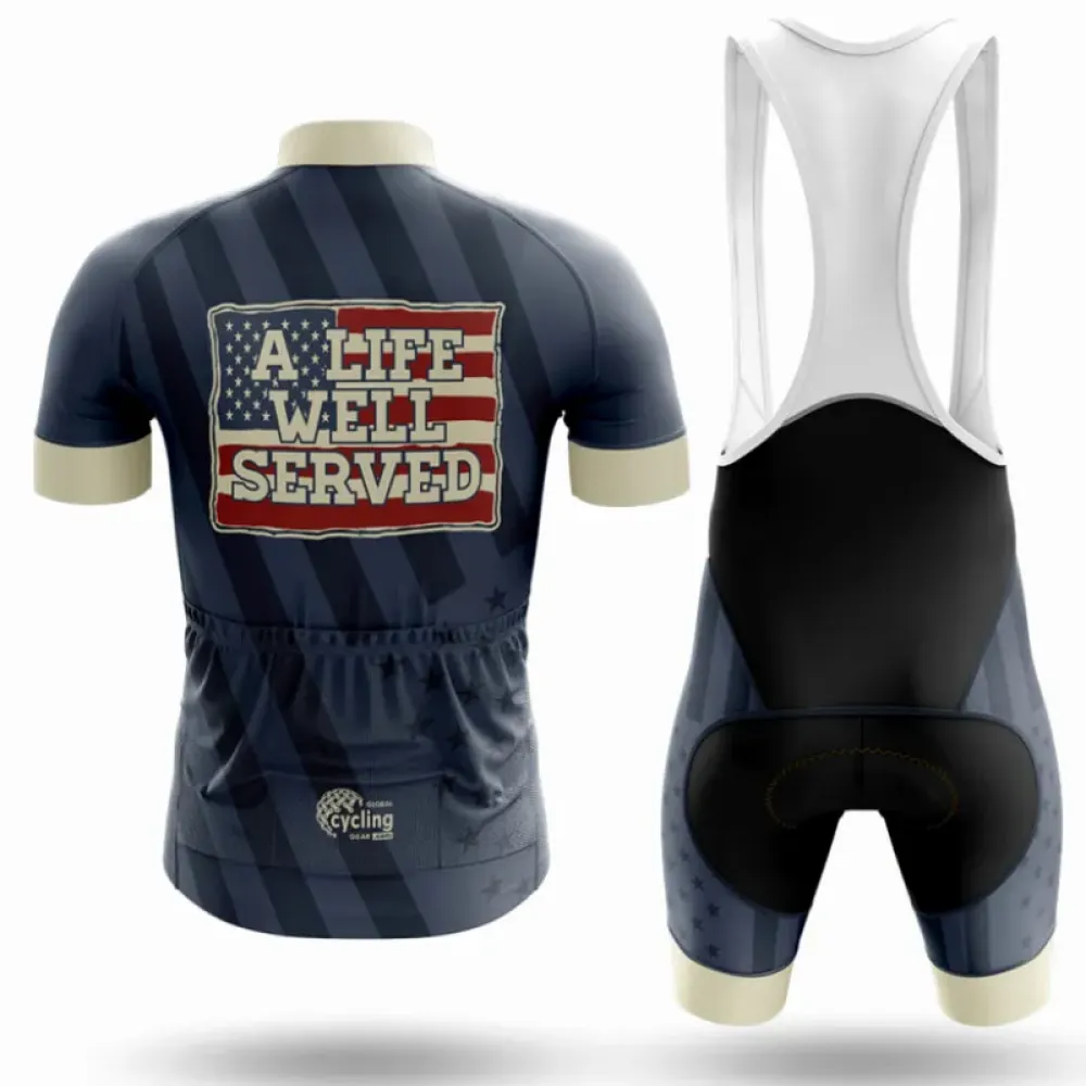 Cycling Kit A Life Well Served Navy/Beige/White
