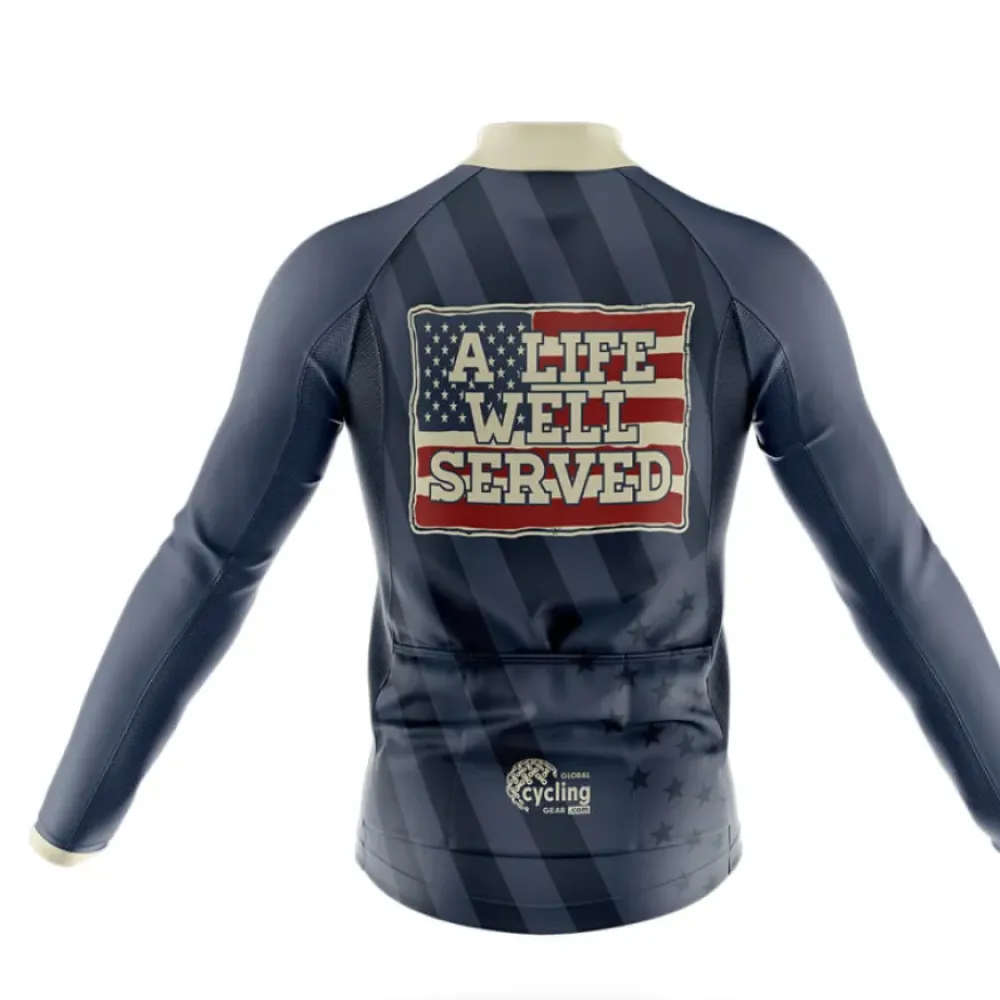 Cycling Kit A Life Well Served Navy/Beige/White