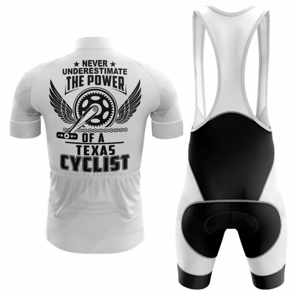 Texas V8 Cycling Kit Full Set White/Black/Grey