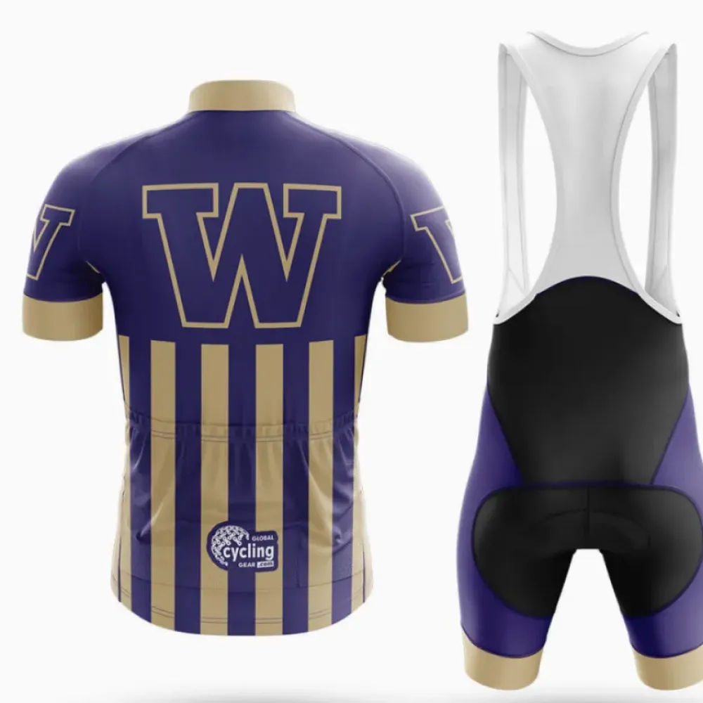 Washington Cycling Jersey University Navy/Gold/White