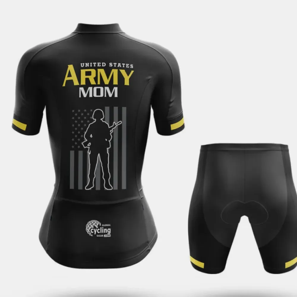 Army Mom Military Pride Black/Yellow/White