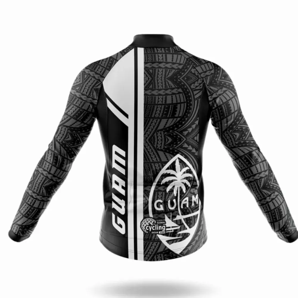 Guam Cycling Kit Full Set Unique Design Black/White/Grey