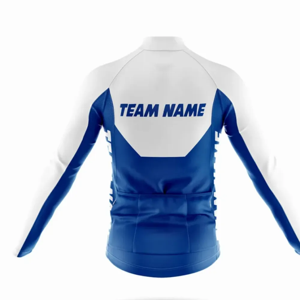 Cycling Bibs Custom Team Name Blue/White/Black