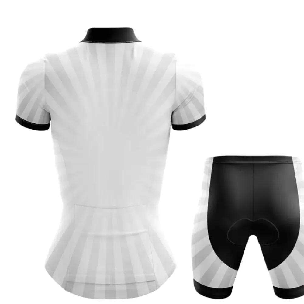 Ride My Bike Women's Cycling Kit Peaceful Ride White/Black/Grey
