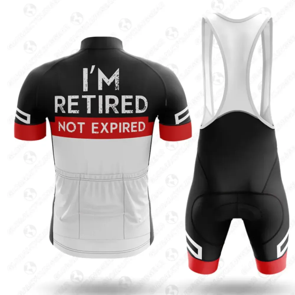 Global Cycling Gear Retired Not Expired Kit Black/Red/White