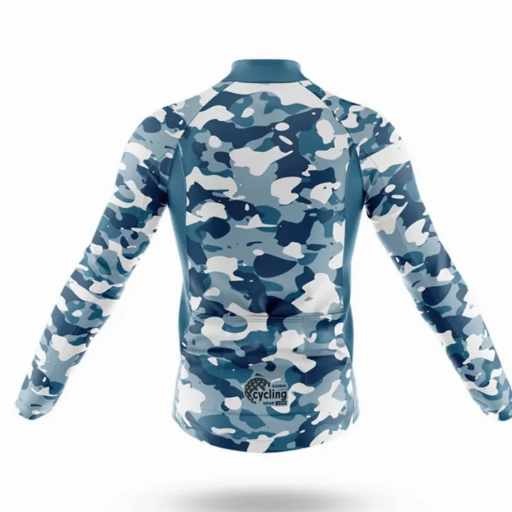 Cycling Jersey Blue Camo Full Set