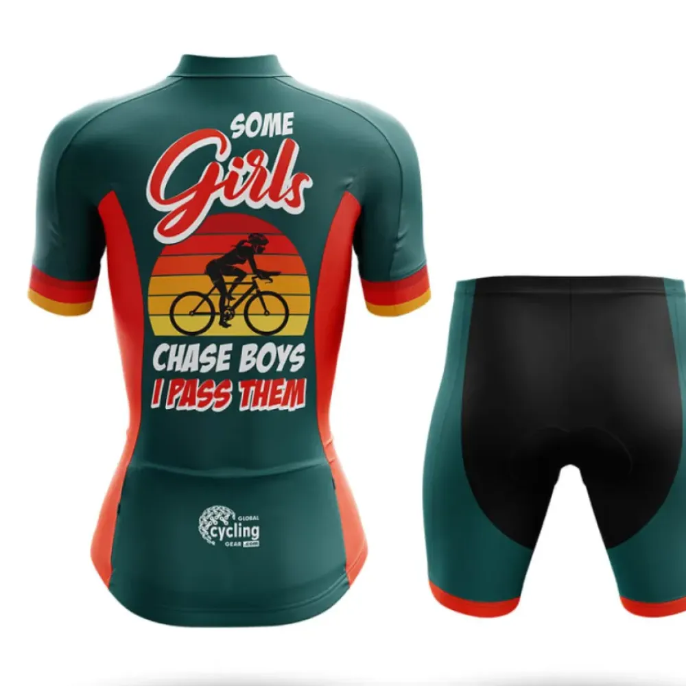 Cycling Shorts Comfortable Teal/Red/Black