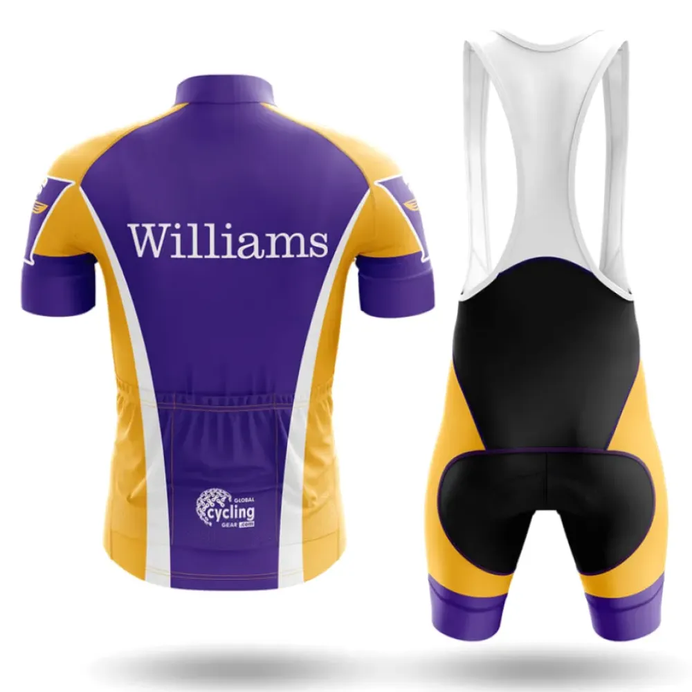 Williams College Cycling Jersey Purple/Gold/White