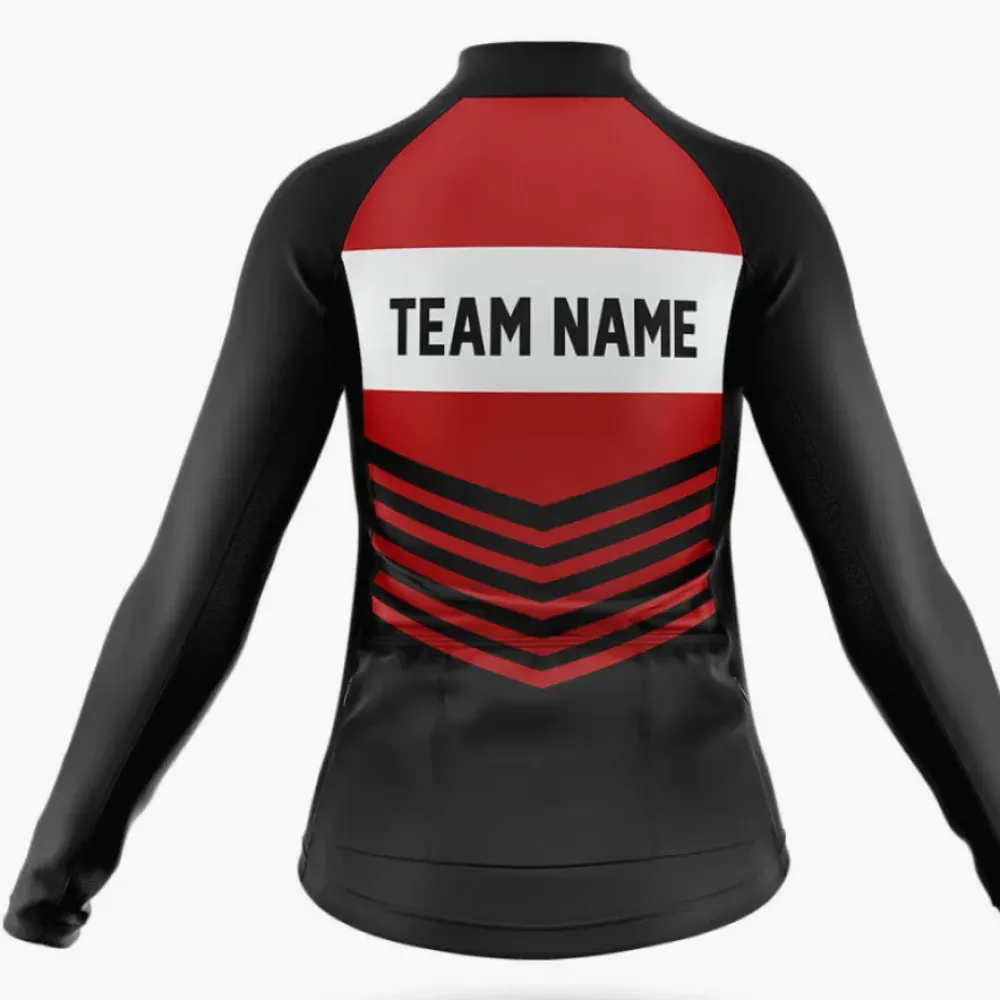 Custom Team Name V20 Red/Black/Grey Women's Cycling Shorts
