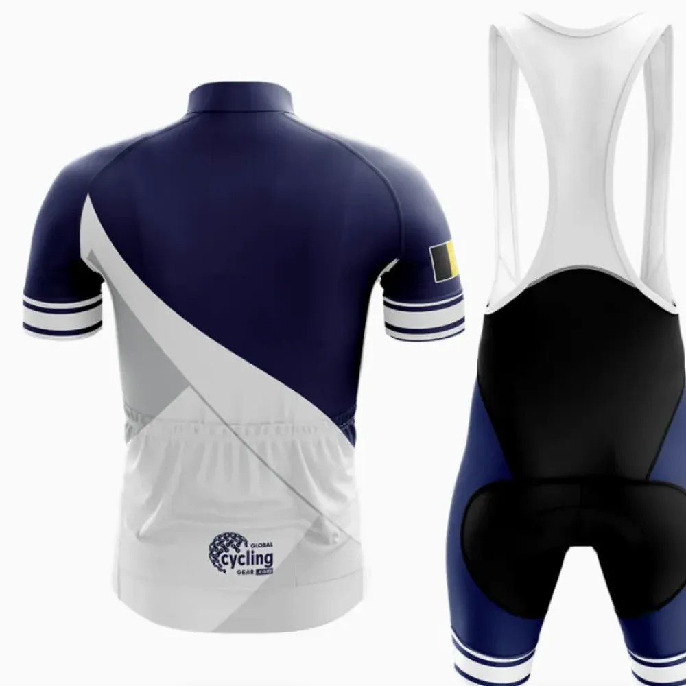 Cycling Bibs S4 Belgium Flag Navy/White/Black