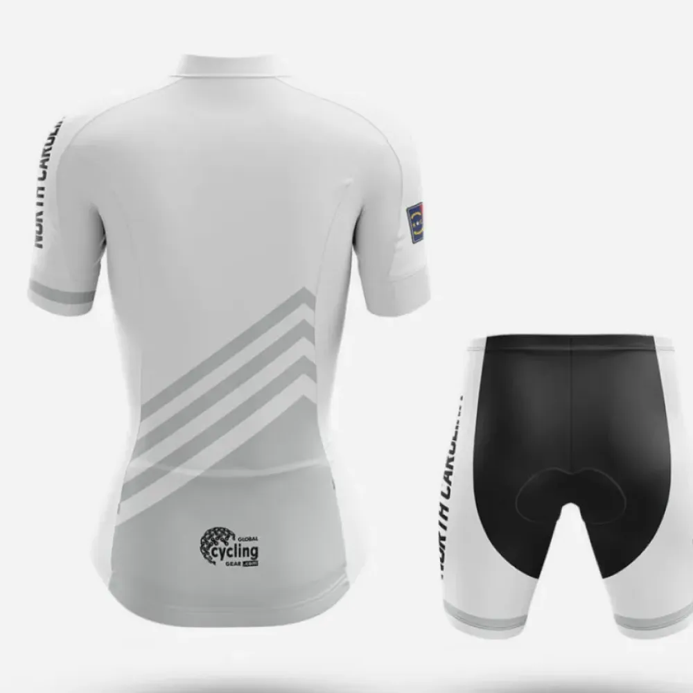North Carolina S4 White Cycling Kit Full Set