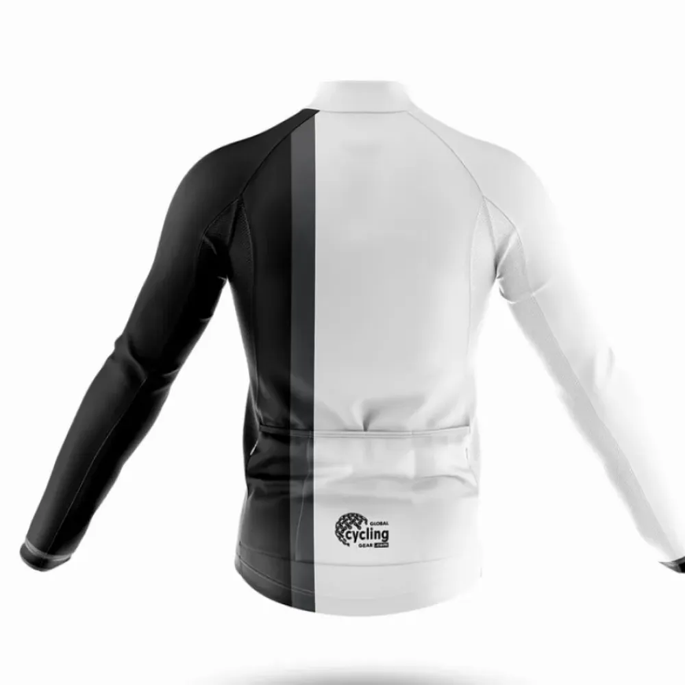 December Cycling Jersey Modern White/Black/Grey