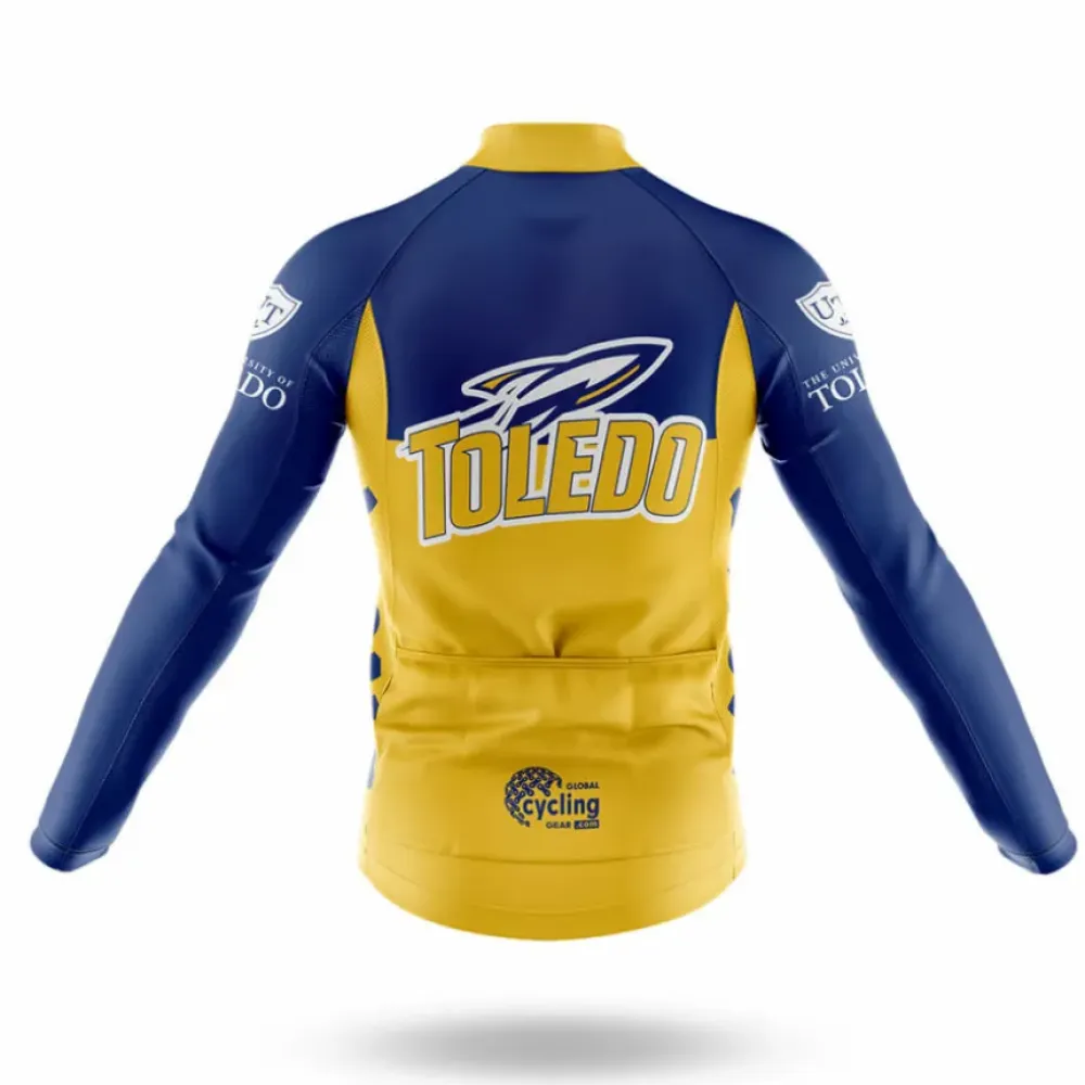 University of Toledo Cycling Jersey Feature Navy/Yellow/Gold