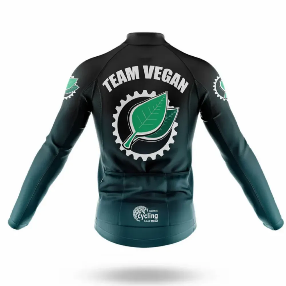 Team Vegan Cycling Bibs Ver.3 Breathable Black/Green/White